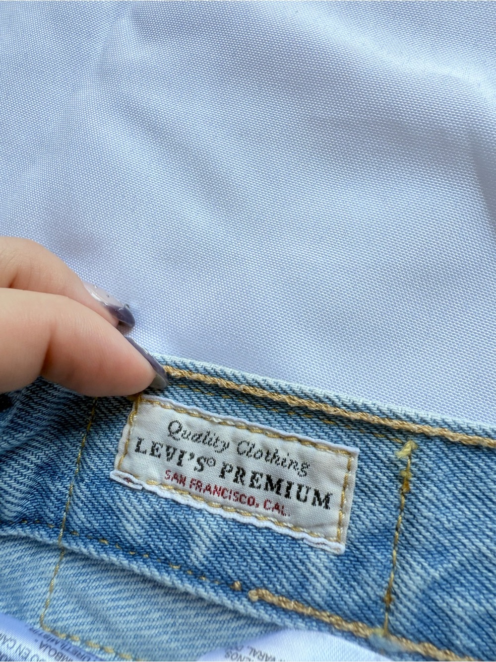 Levi’s 501 Button Fly Cotton High Rise Denim Shorts Size 28 - Picture 7 of 13